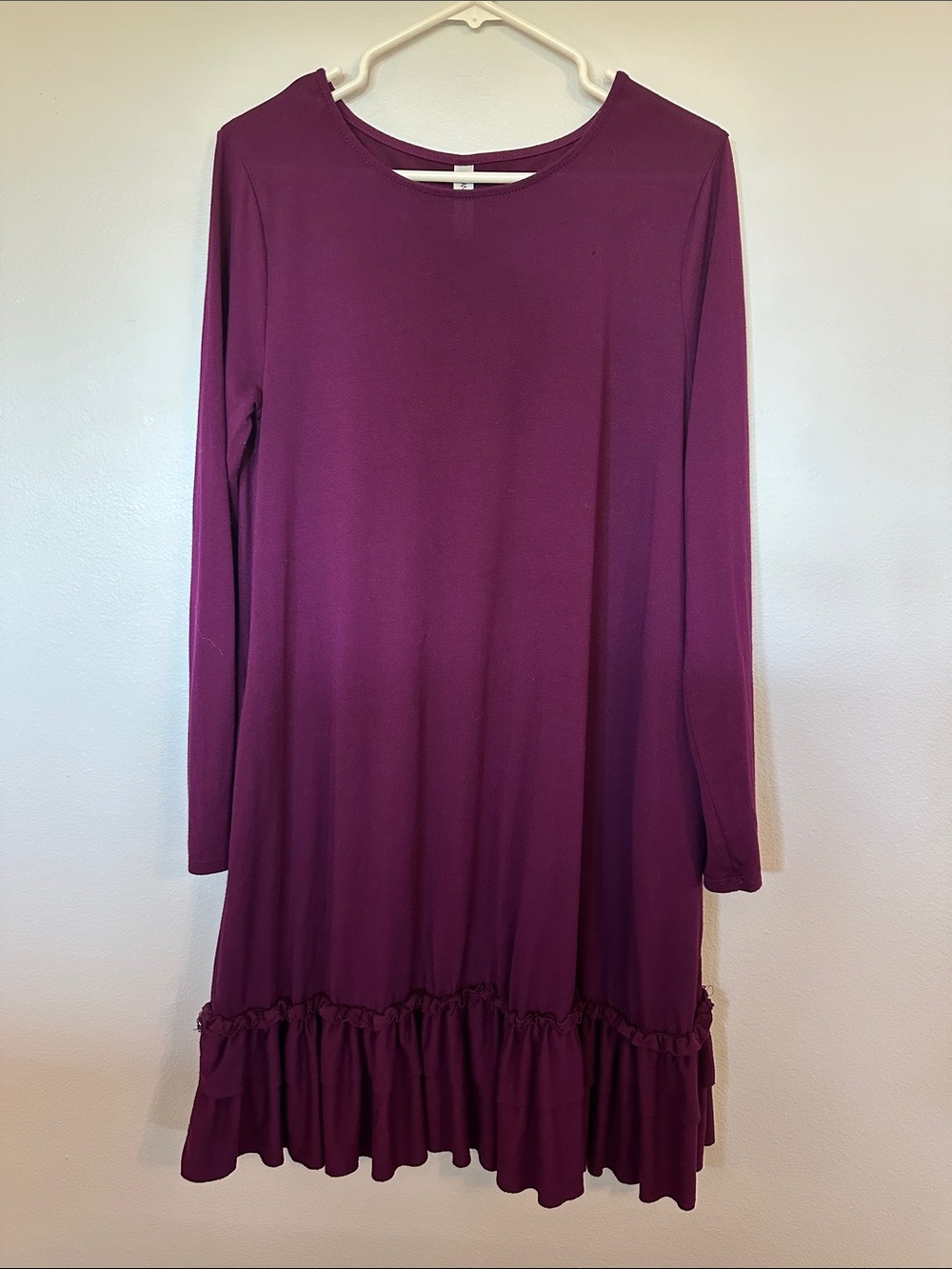 Plum Crew Neck Dress